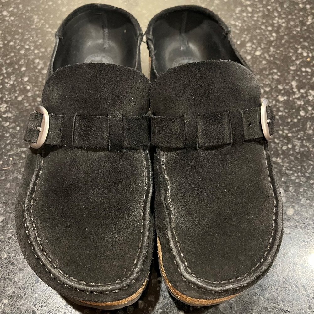 Buckley Suede Leather - Black Birkenstocks